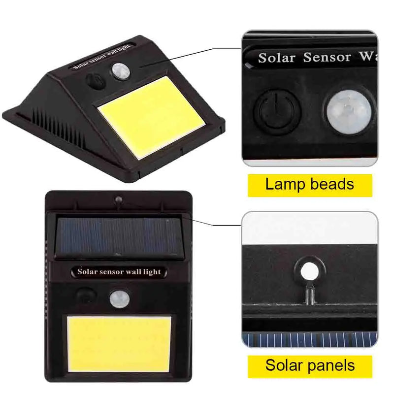 LUMINÁRIA SOLAR COM SENSOR DE PRESENÇA AUTOMÁTICO