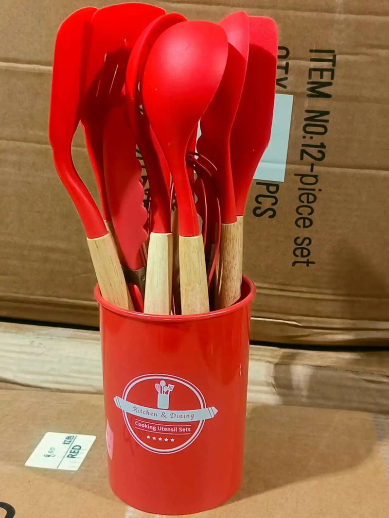 JOGO DE COZINHA KIT C/12 PEÇAS DE SILICONE