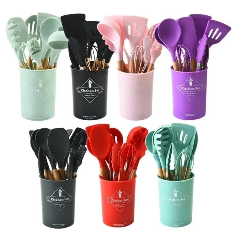 JOGO DE COZINHA KIT C/12 PEÇAS DE SILICONE