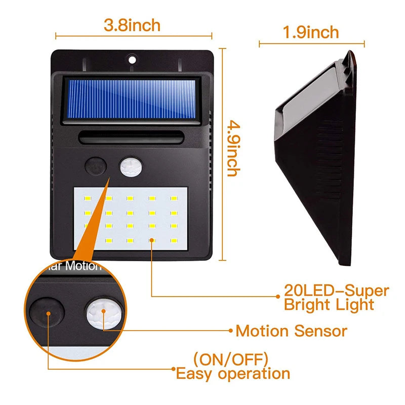 LUMINÁRIA SOLAR COM SENSOR DE PRESENÇA AUTOMÁTICO