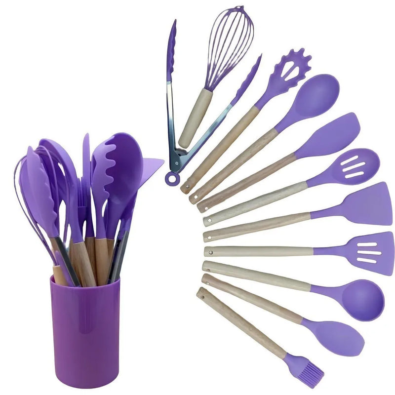 JOGO DE COZINHA KIT C/12 PEÇAS DE SILICONE