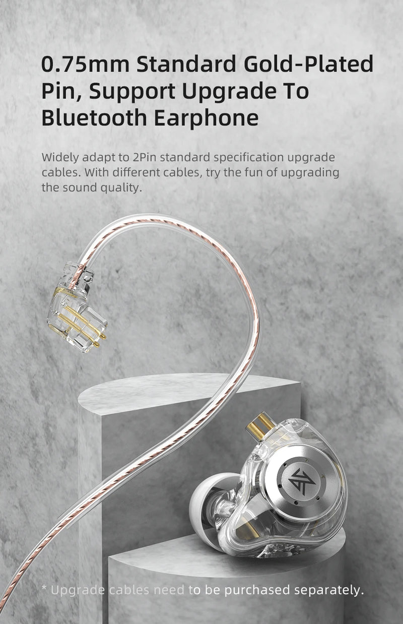 SPORT HEADSET KZ-EDX PRO CIRCUITO MAGNÉTICO DUPLO