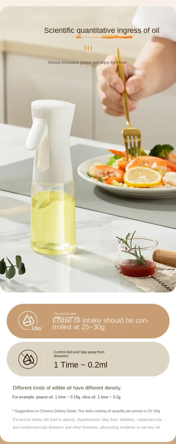 POTE DE SPRAY DE ÓLEO COZINHA DOMÉSTICO