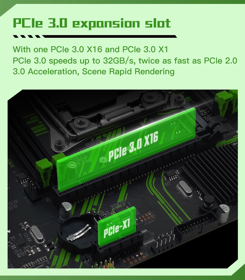 MECINISTA X99 PR9 KIT PLACA-MÃE LGA 2011-3 CONJUNTO COM PROCESSADOR CPU INTEL XEON E5 2650 V3 E MEMÓRIA RAM DDR4 16GB (2*8GB)