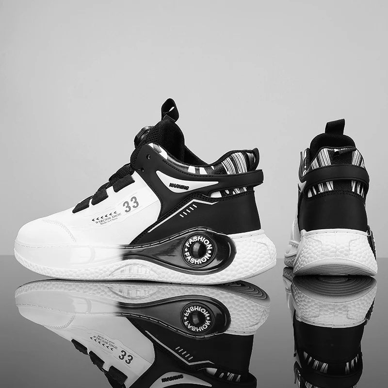 TÊNIS MASCULINO COM FIVELA GIRATÓRIA, SAPATOS CONFORTÁVEIS E ANTIDERRAPANTES COM CADARÇO E DURÁVEIS PARA ATIVIDADES AO AR LIVRE MASCULINAS