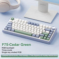 TECLADO MECÂNICO SEM FIO /BLUETOOTH/COM FIO RGB PERSONALIZADO 75% LAYOUT