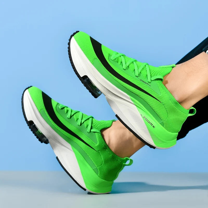 TÊNIS DE CORRIDA MASCULINO MALHA RESPIRÁVEL CONFORTÁVEL PLANA CASUAL