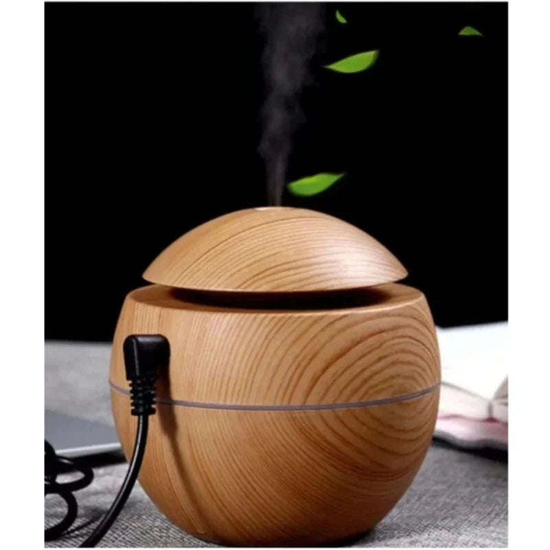 HUMIDIFICADOR DE AR DE MADEIRA PURIFICADOR USB