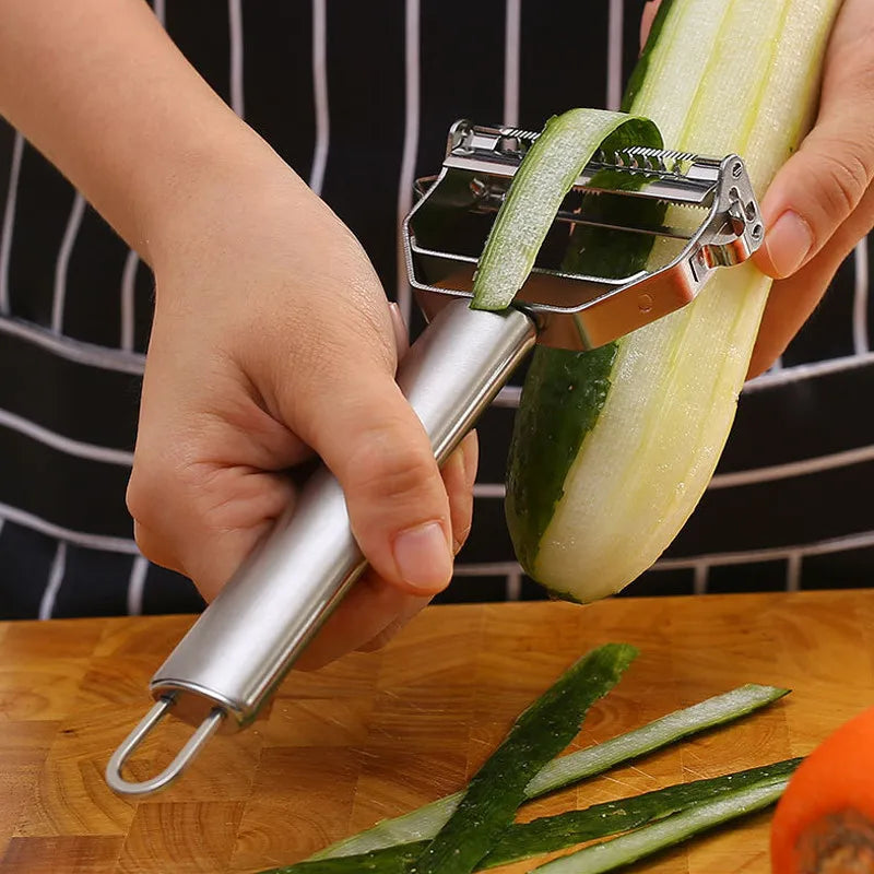 DESCASCADOR DE VEGETAIS DE COZINHA, AÇO INOXIDÁVEL