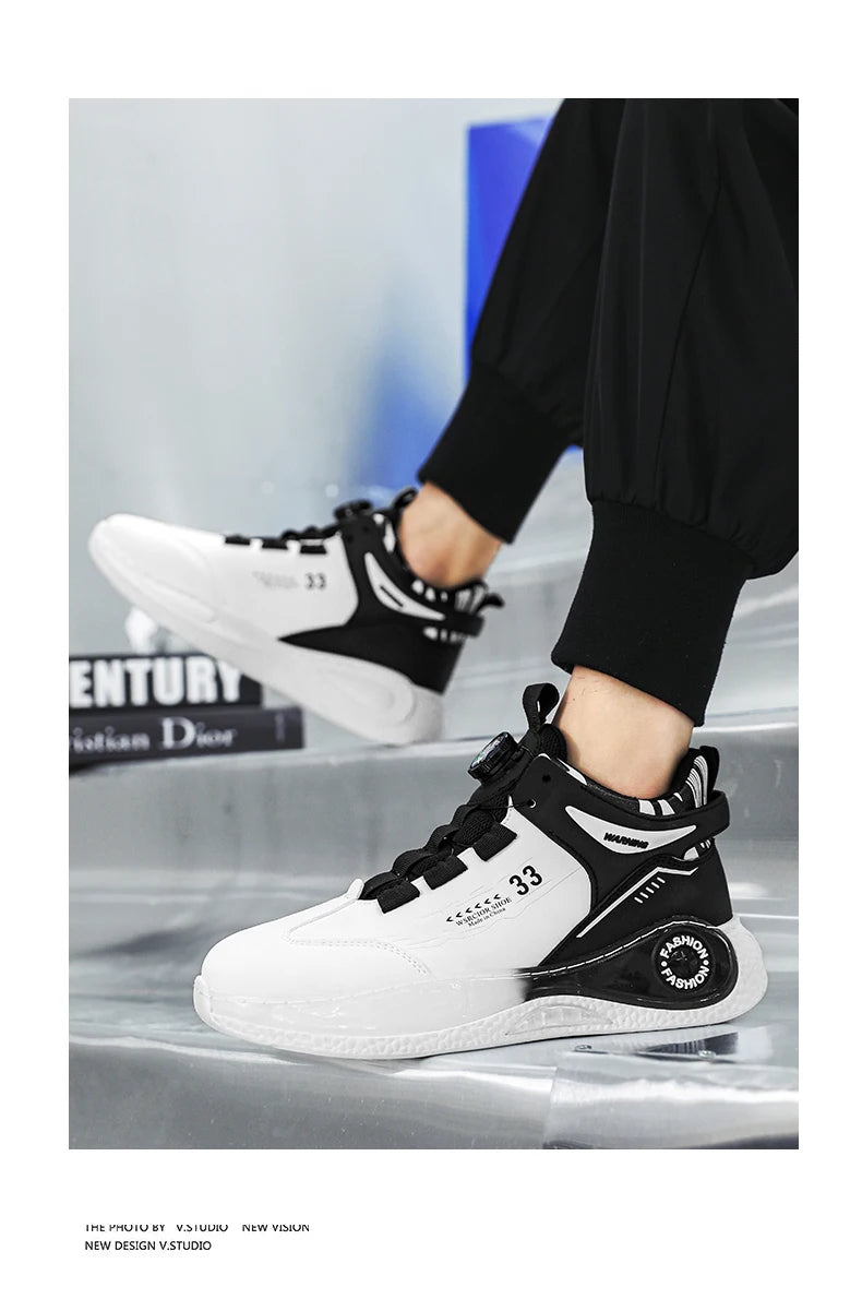 TÊNIS MASCULINO COM FIVELA GIRATÓRIA, SAPATOS CONFORTÁVEIS E ANTIDERRAPANTES COM CADARÇO E DURÁVEIS PARA ATIVIDADES AO AR LIVRE MASCULINAS