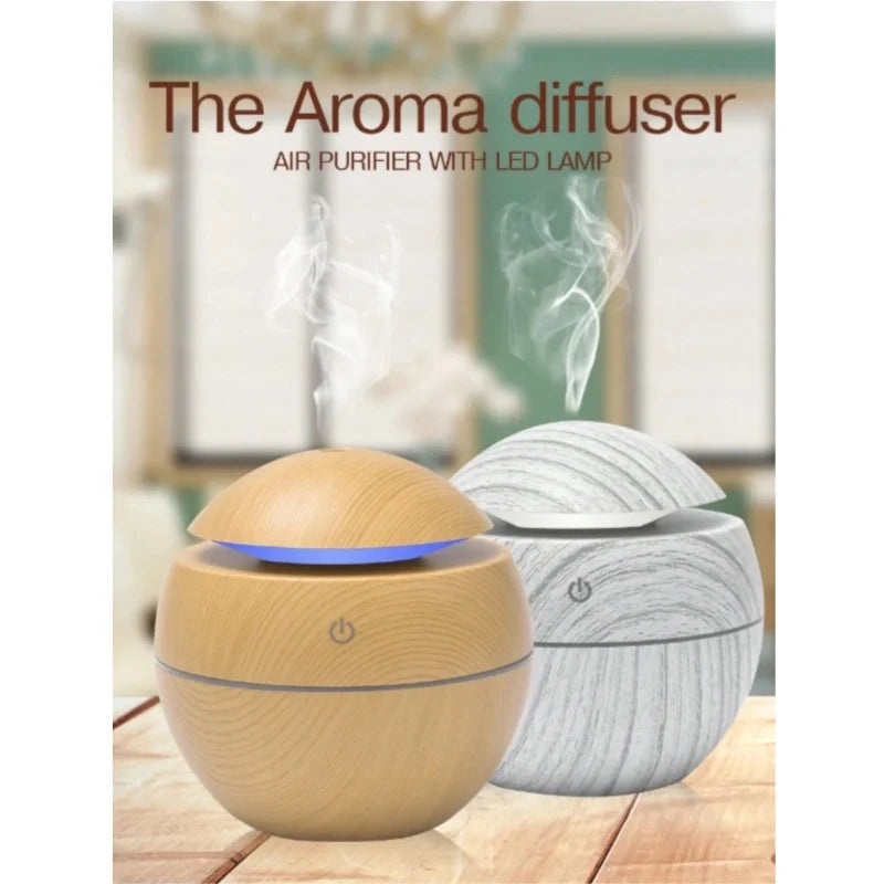 HUMIDIFICADOR DE AR DE MADEIRA PURIFICADOR USB