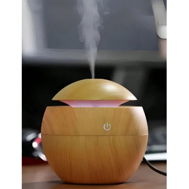 HUMIDIFICADOR DE AR DE MADEIRA PURIFICADOR USB
