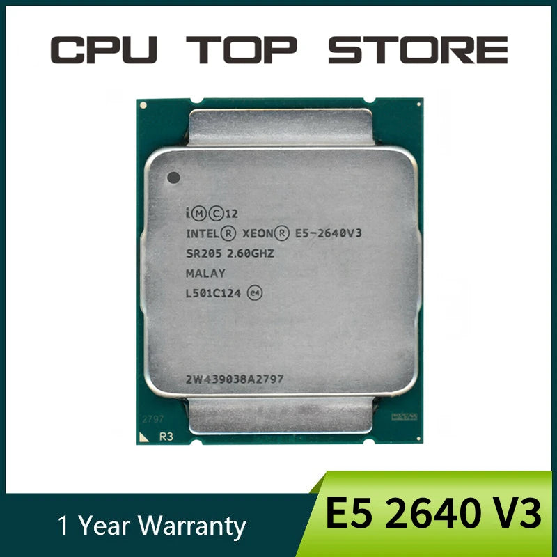INTEL XEON E5 2640 V3 2640V3 2.6GHZ 20MB 8-CORE 90W LGA 2011-3 SR205 PROCESSOR CPU
