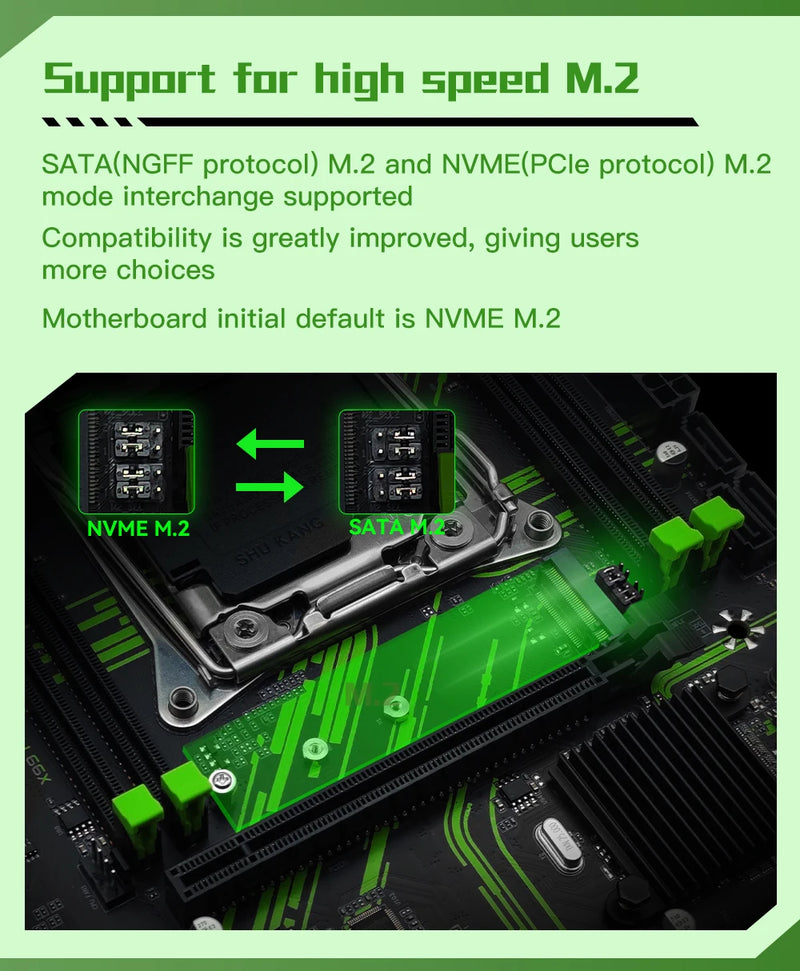 MECINISTA X99 PR9 KIT PLACA-MÃE LGA 2011-3 CONJUNTO COM PROCESSADOR CPU INTEL XEON E5 2650 V3 E MEMÓRIA RAM DDR4 16GB (2*8GB)